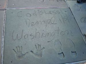 Denzel Washington Handprint