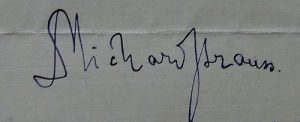 Richard Strauss Signature